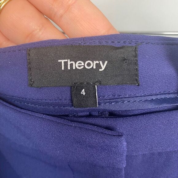 Theory Perform Classic Skinny Ankle Pant Navy Size 4 - Picture 6 of 8